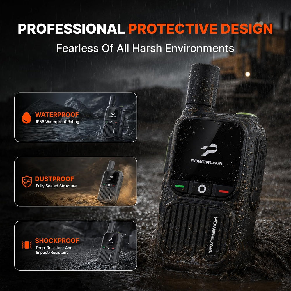 Lifetime Free Walkie Talkies Long Range 4G LTE Radios Global PoC Radios
