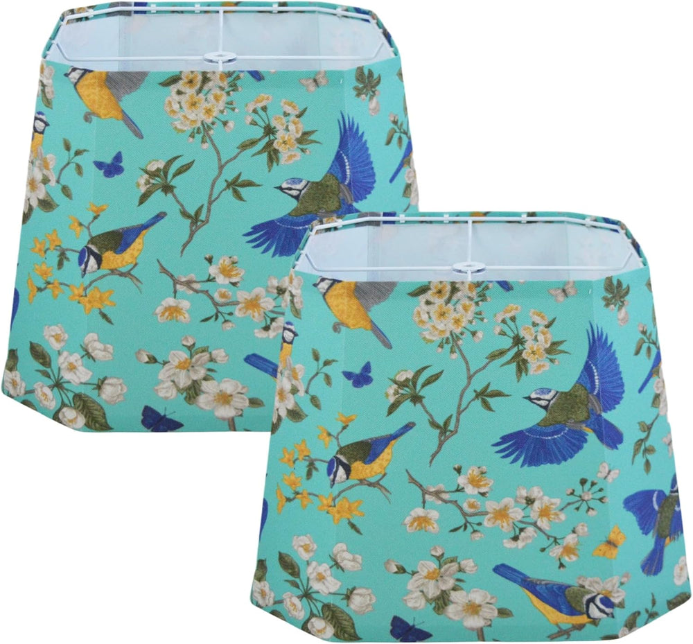 Fabric Lampshades,10 x13x 10in Square Cut-Corner Replacement Lampshade for Ta...