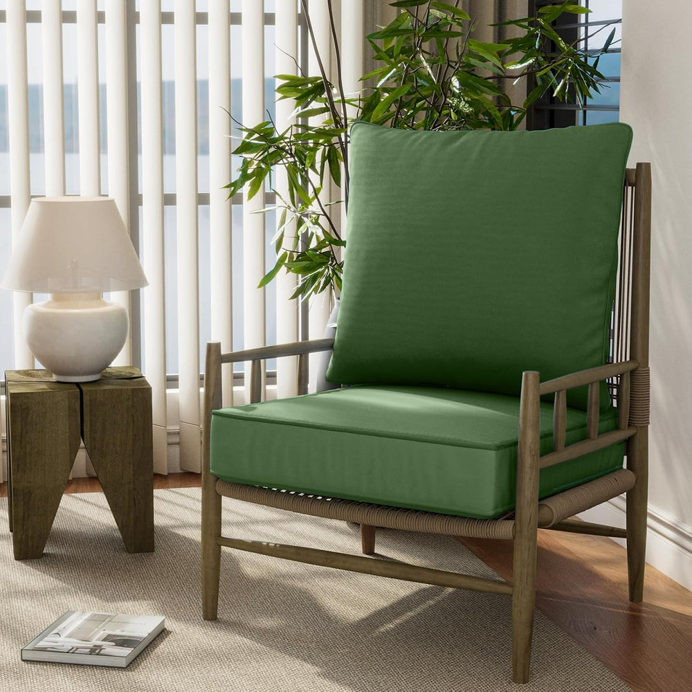 22" x 22" x 6" Outdoor Deep Seat Cushions Set - 2 Set Waterpro...