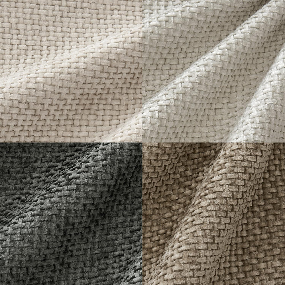 MIULEE Soft Decorative Chenille Euro Pillow Covers Neutral 24x24 Pack of 4