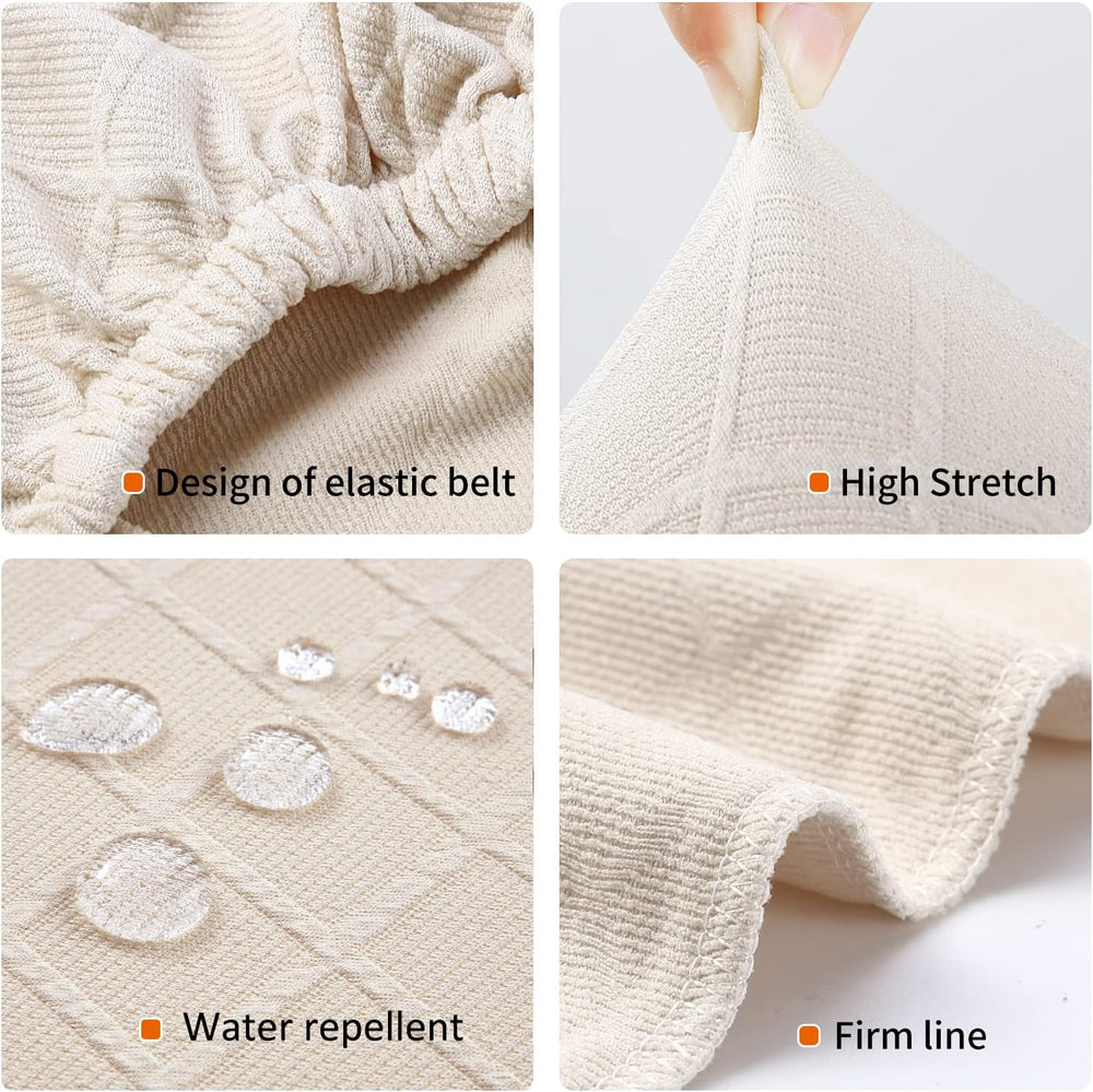 Fuloon Waterproof Dining Chair Covers, Parsons Chair Slipcover, Super Fit Str...