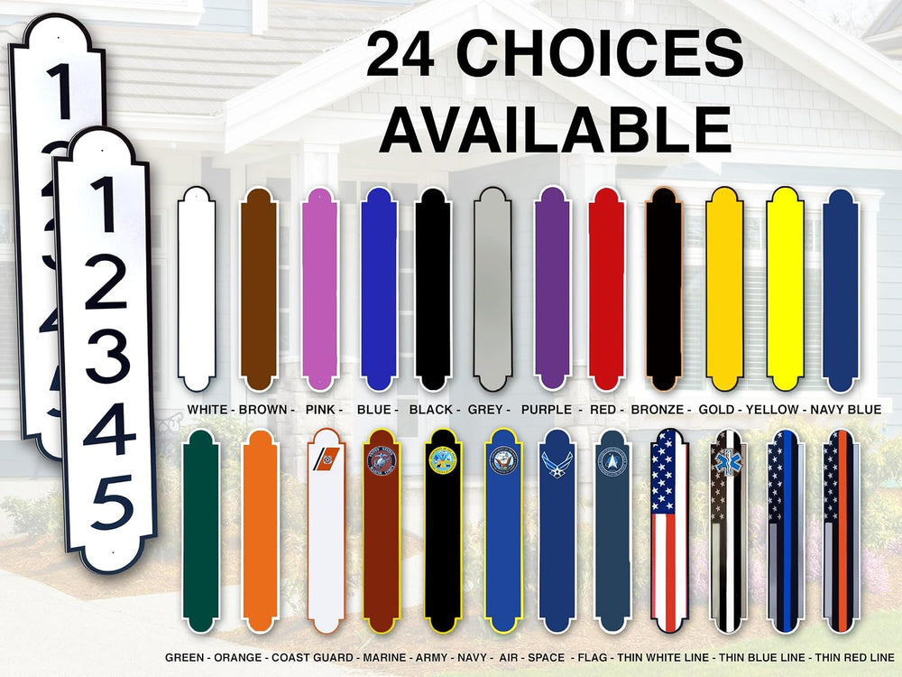 Curb N Sign Mailbox Numbers Plaques - Made of Aluminum Composite Material - S...