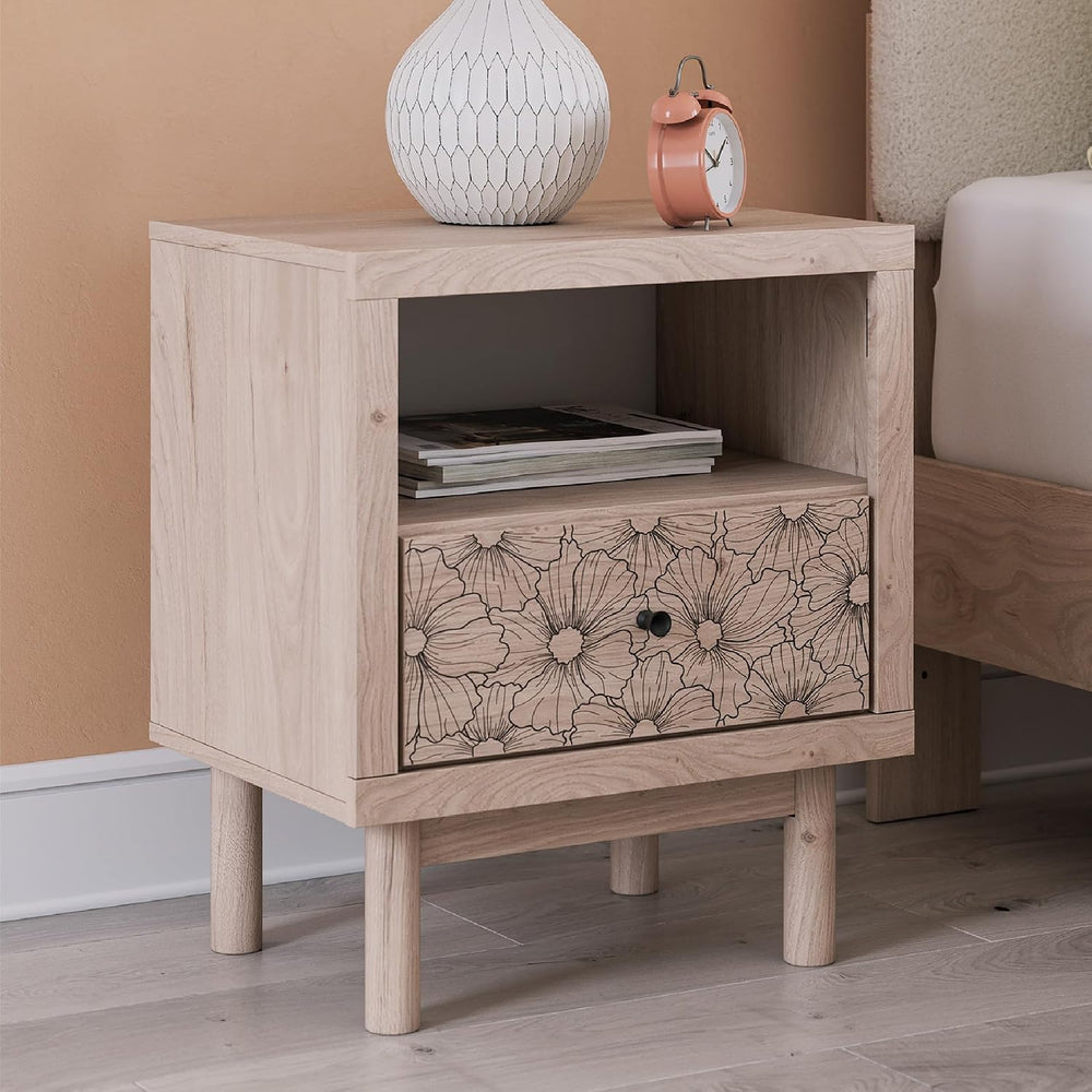 Signature Design by Ashley Birkmore Nightstand Bedside Charging Station with ...