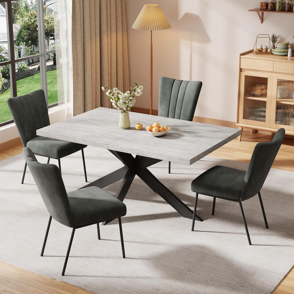 ZckyCine Dining Chairs Set of 4, Upholstered Velvet Kitchen Chairs with Thick...