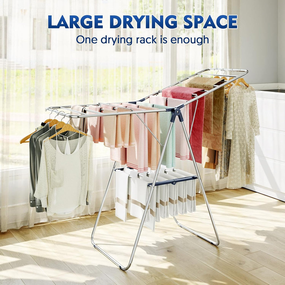 APEXCHASER Stainless Steel Clothes Drying Rack, Drying Rack Clothing with Hei...