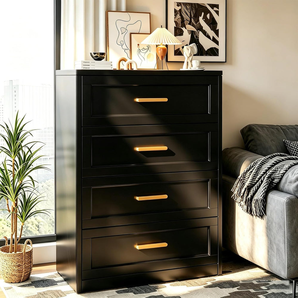Baborokic Metal Dresser for Bedroom,Steel Chest Drawer Bedroom,4-Drawer Close...