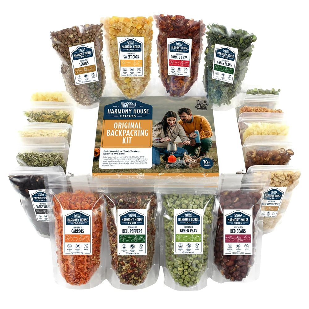 The Backpacking Kit - 18Ct Premium Lightweight Meals in 1 Cup Resealable Pouc...