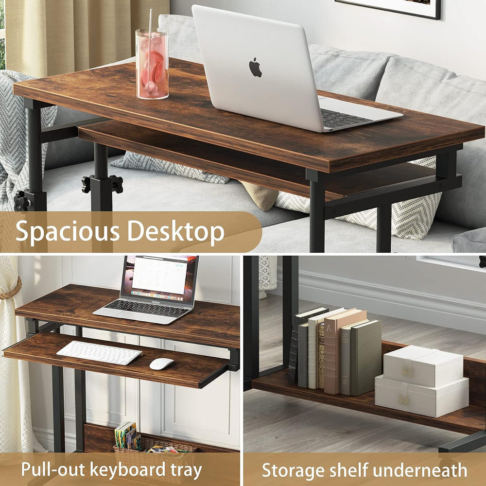 Tribesigns Portable Desk for Sofa and Bed, Height Adjustable Laptop Table Sma...