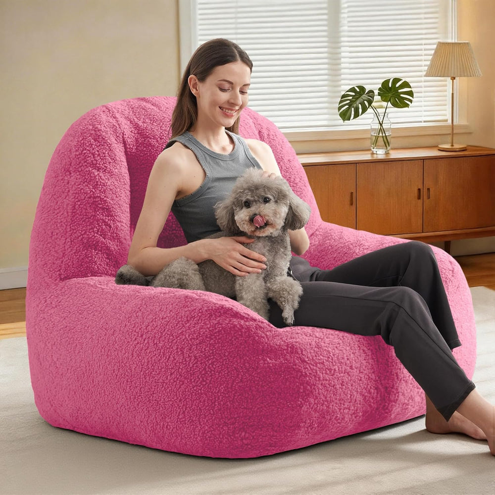 Homguava Bean Bag Chairs for Adults,Giant Beanbag Couch Adult Bean Bag Chair ...