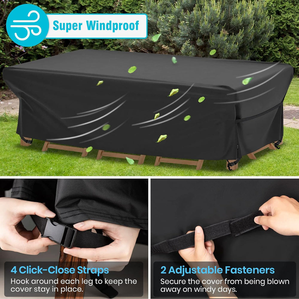 Patio Furniture Covers Waterproof Outdoor Table Cover 88"L x 62"W x...