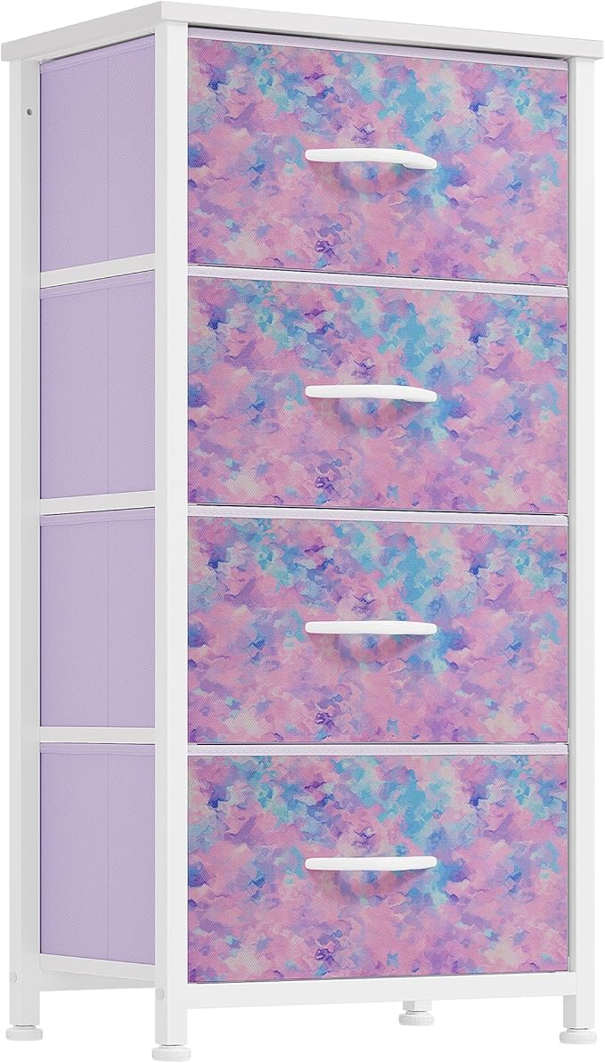 DWVO Dresser with 4 Drawers - Storage Tower Unit, Dresser for Bedroom, Living...