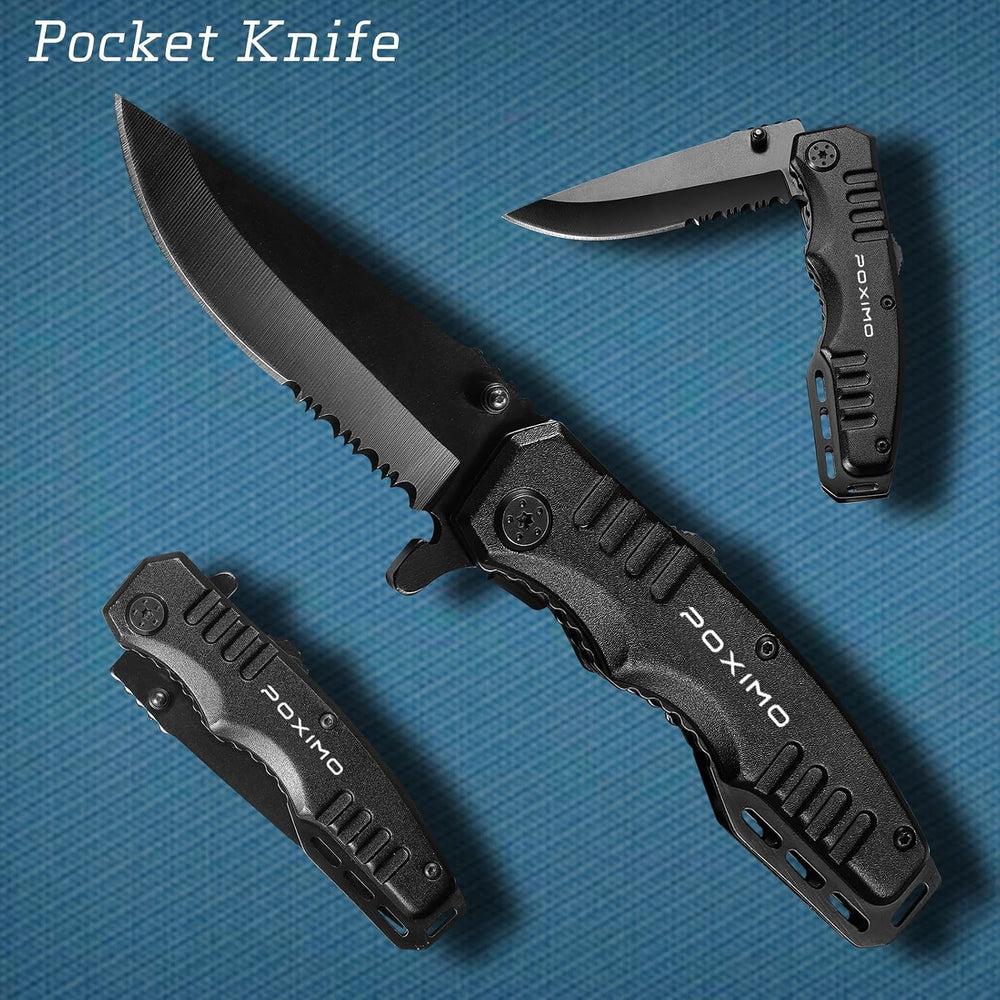 Multitool Gift Set for Men Dad Him, 3-in-1 EDC Survival Kit with 14 in1 Multi...