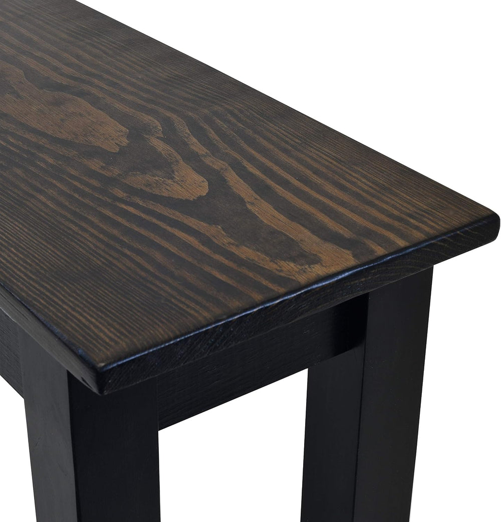 Dark Walnut and Black Bench (24)