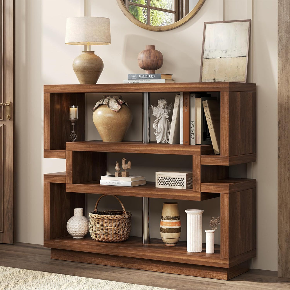 knoworld 40" Console Table for Entrayway, Farmhouse Entry Table with 4 T...