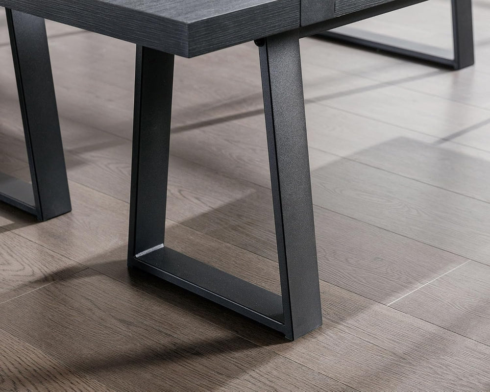VESCASA 60" Wood Dining Bench with Black Metal Legs for Dining Room, Kit...