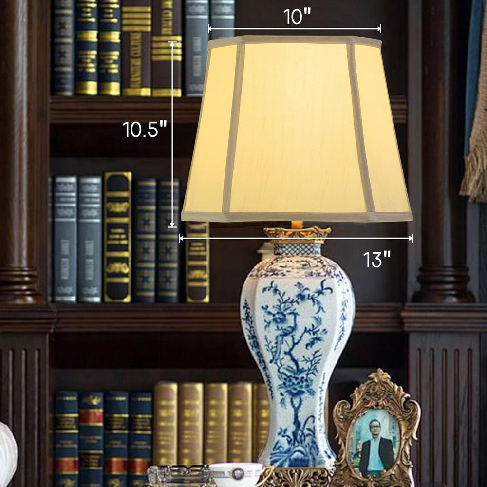 GO&SO 1 Pc Square Lamp Shade Medium,10"×13"D×10.5"H,Empire...