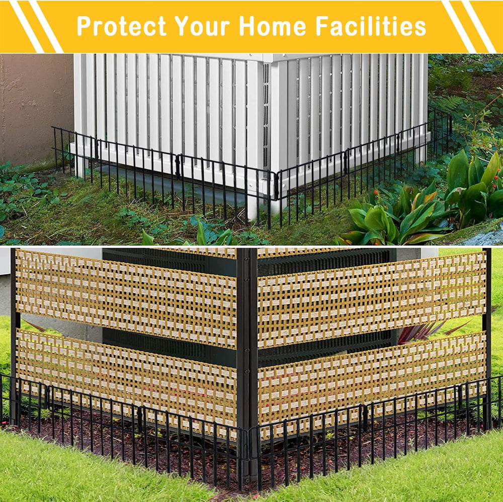 Animal Barrier Fence, 19 Pcs 12In(H) x 20.5Ft(L) Upgrade 1.26 in Gap Decorati...