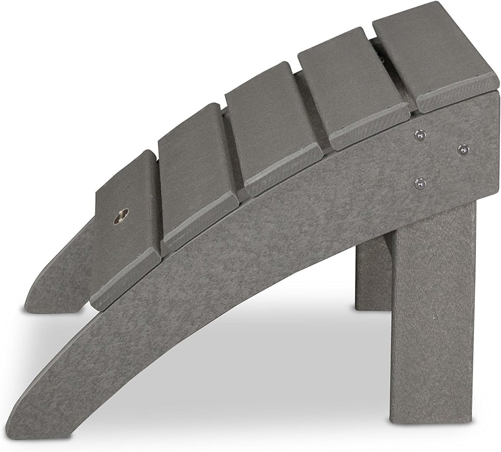 POLYWOOD® Palm Coast Ottoman, Slate Grey
