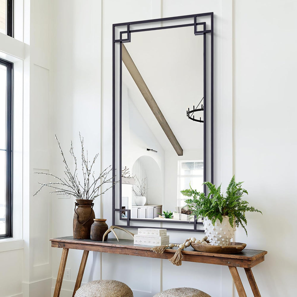 Chende 24''x47'' Large Living Room Mirror for Wall with Metal...