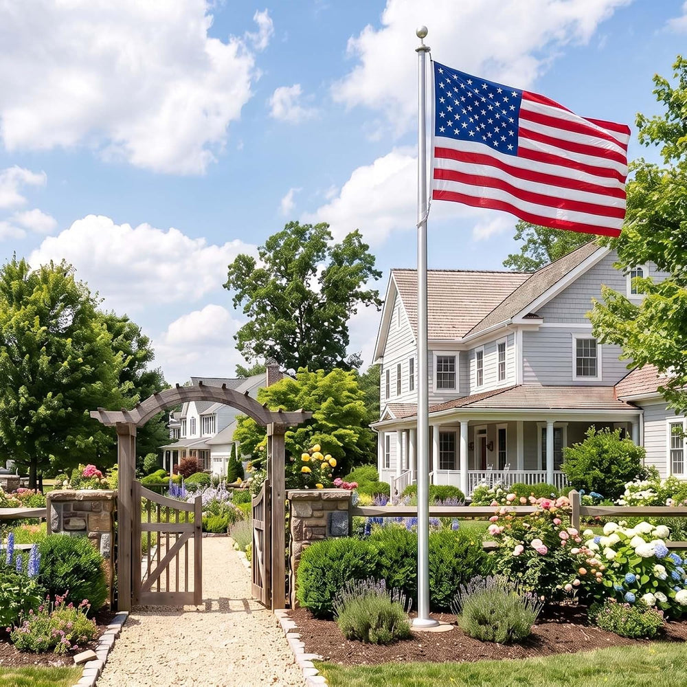 Homissor American Flags for Outside 4x6 Ft US Flag Updated Heavy Duty Nylon