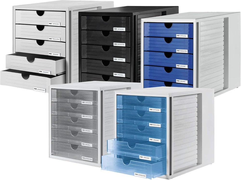 HAN 1450-14, SYSTEMBOX drawer set. Innovative, attractive design with 5 close...