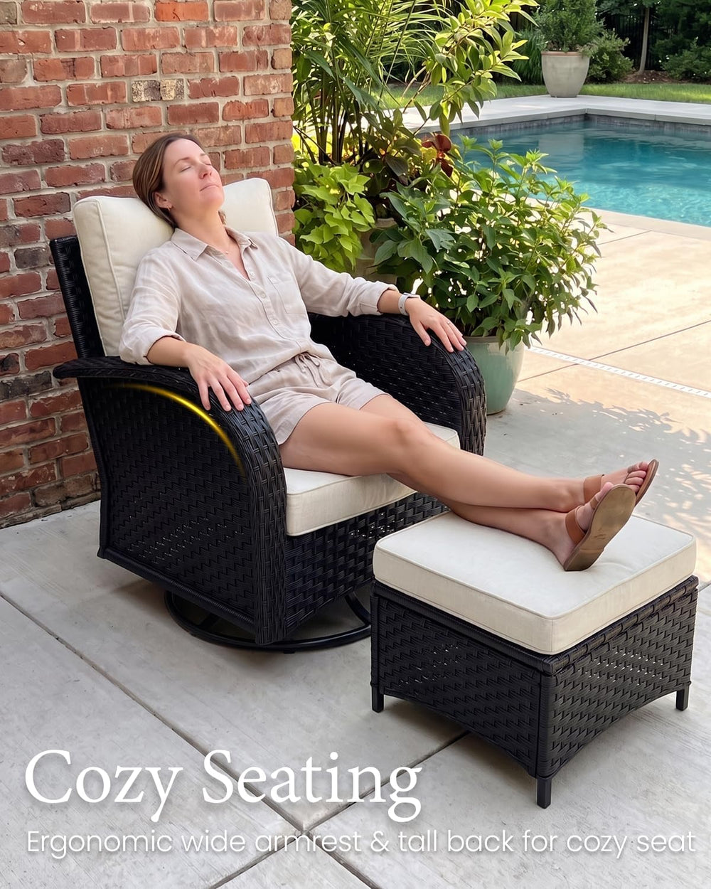 LayinSun 5 Pieces Outdoor Patio Furniture Set