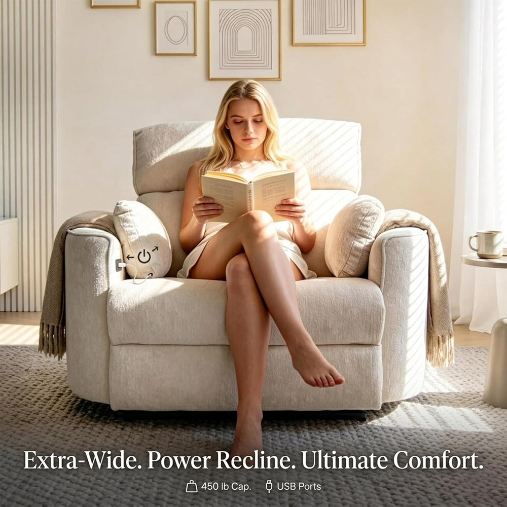 450lbs Oversized Power Recliner Chair for Big and Tall Adults, 52" Extra...