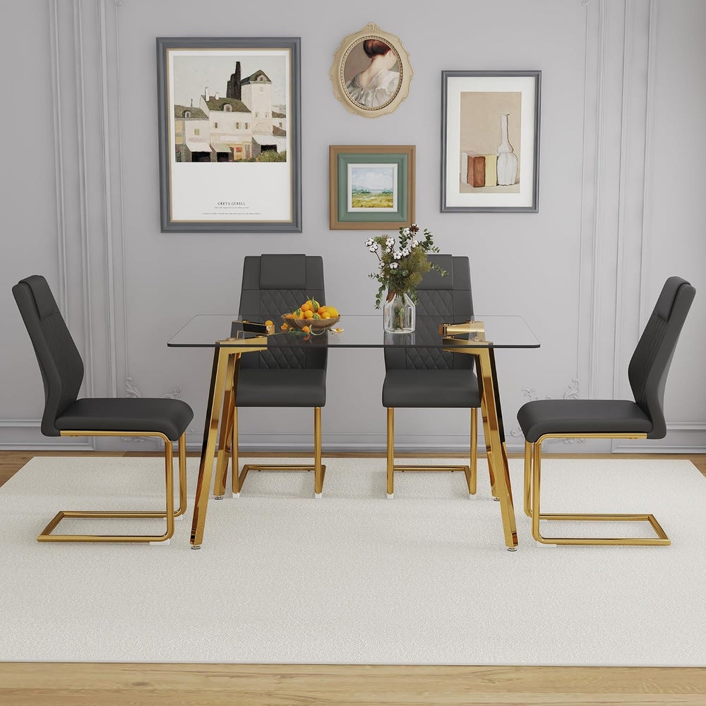NicBex Dining Room Table Modern 51" Rectangular Dining Table for 6 with ...