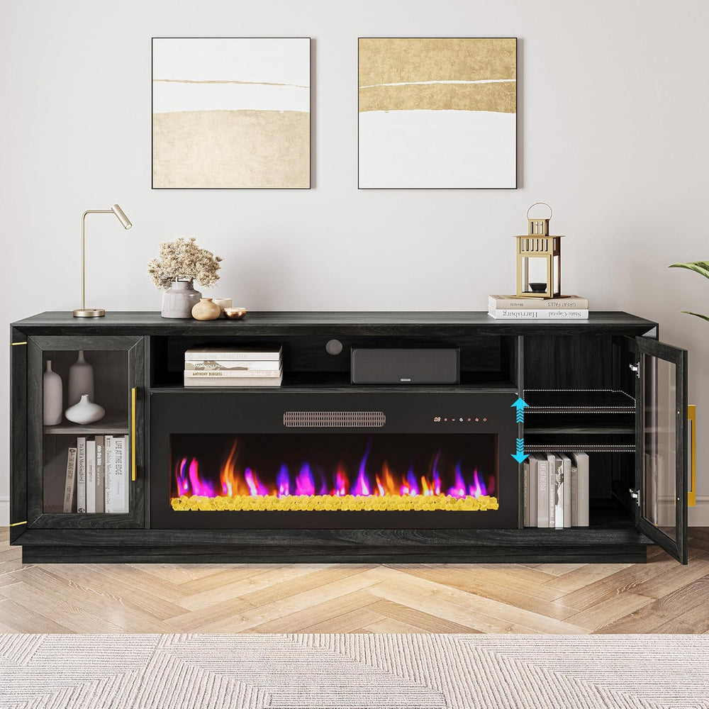 BELLEZE 74" Extra Large TV Stand for TVs Up to 85", Media Console T...