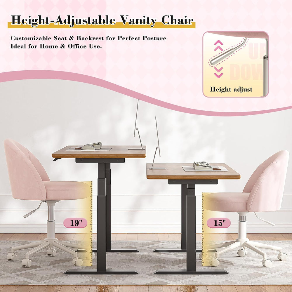 EnHomee Desk Chair with 13" Back Lumbar Support & 20" Wide Seat...