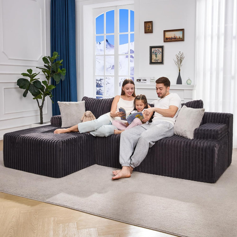 Hobestluk Couch Modular Sectional Sofa L-Shape Lounge Cloud Couch