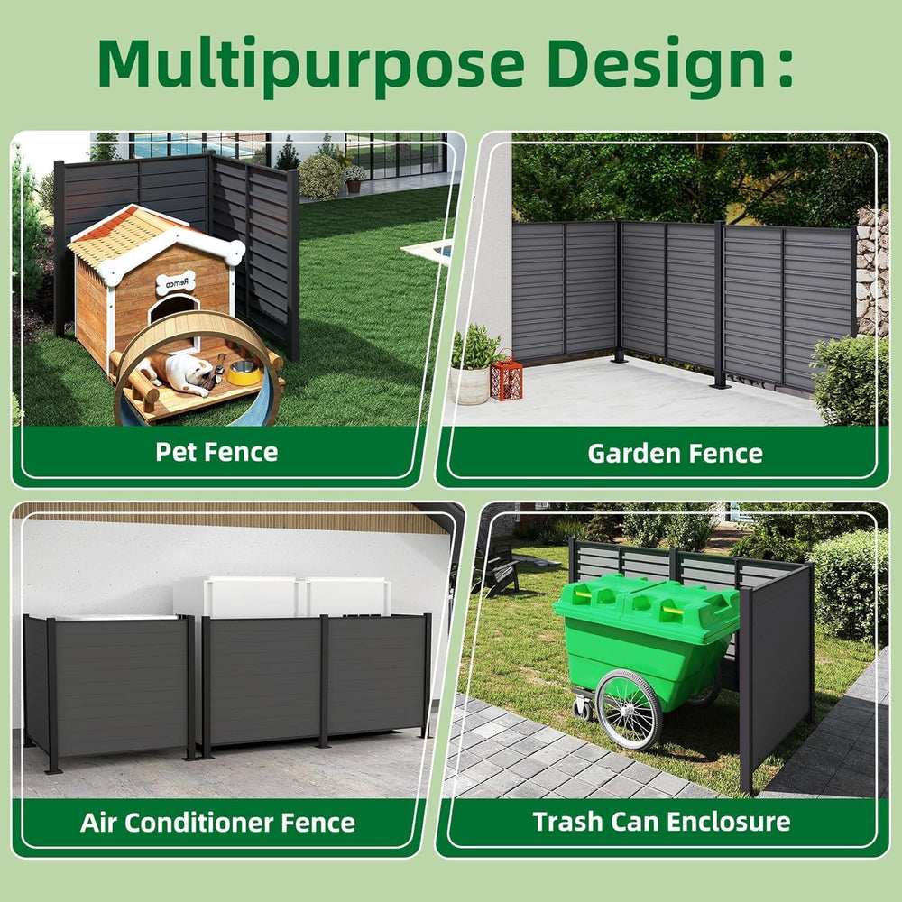 Domi Outdoor Decorative Fences, 50" W x 50" H Air Conditioner Fence...