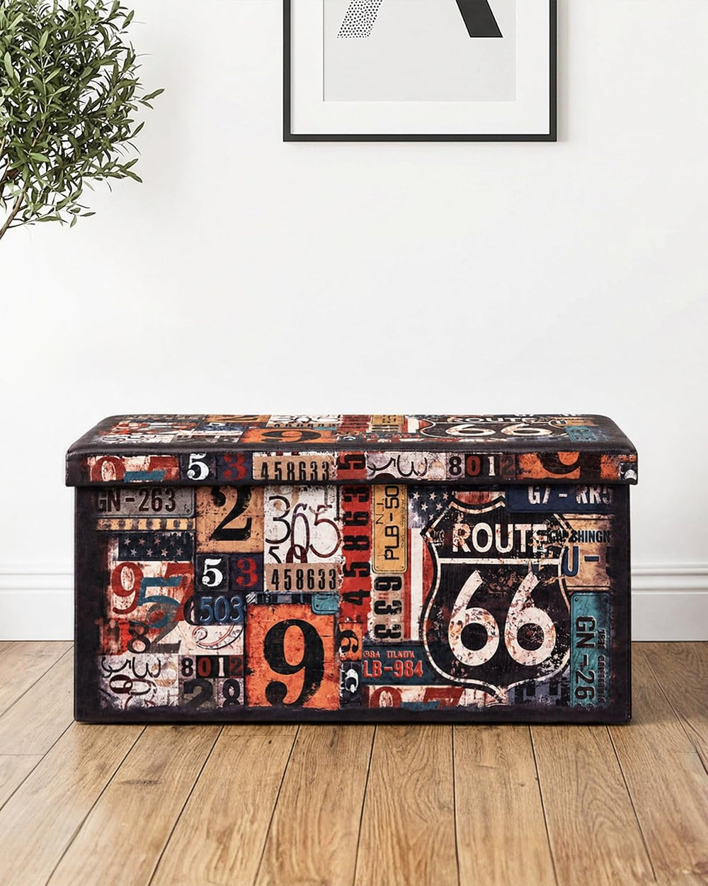 B FSOBEIIALEO Folding Storage Ottoman Bench, 30" Ottoman with Storage | ...