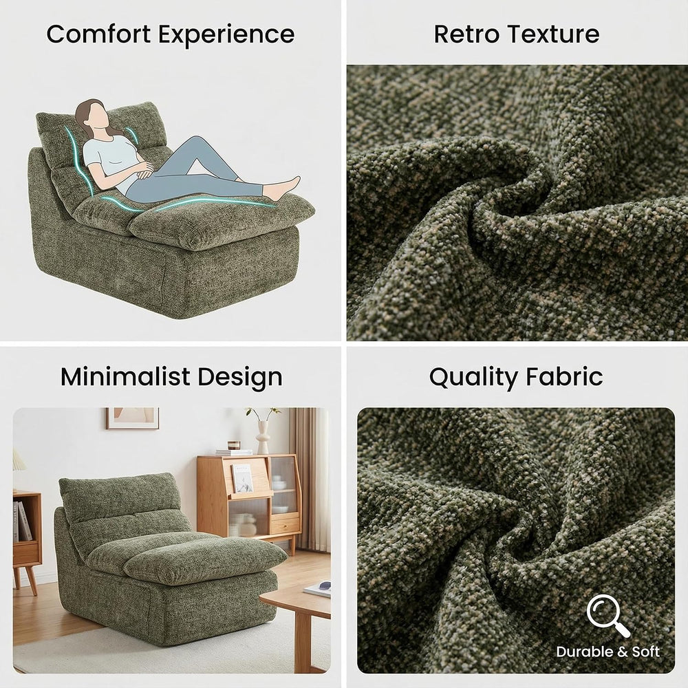Furnimart Chair for Adults, High Density Foam Chair with Back Support, No Sag...