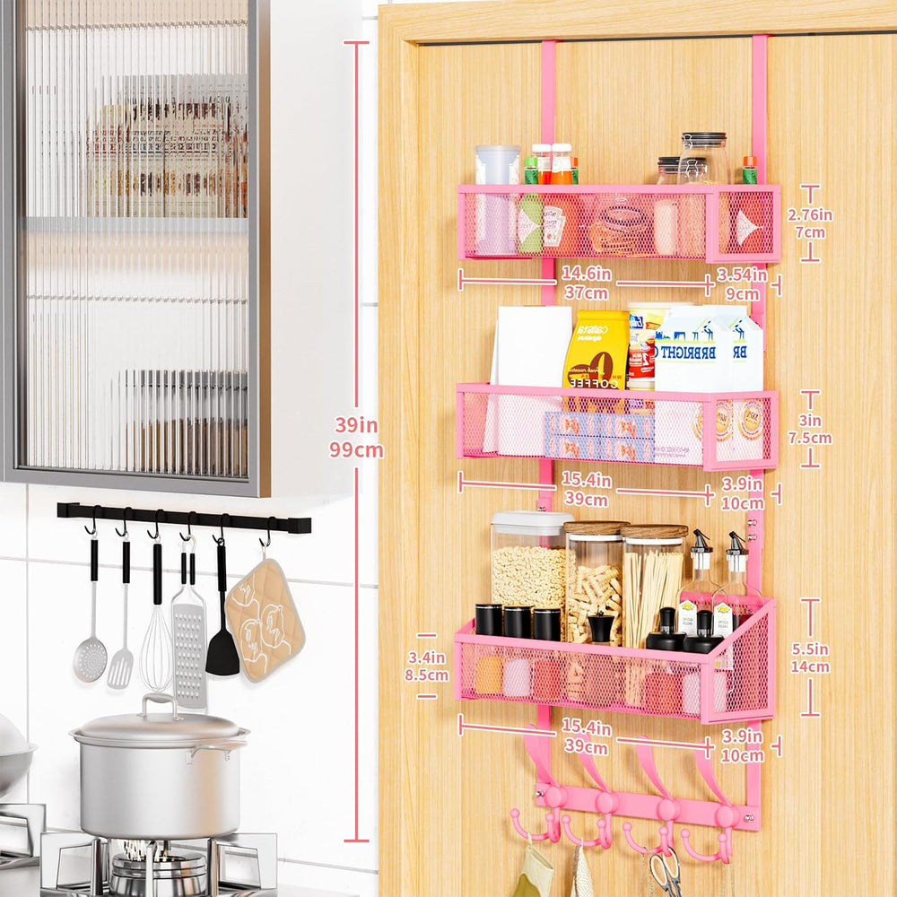 Kaiferty Over The Door Hooks Organizer, Coat Rack Over The Door Storage Hange...
