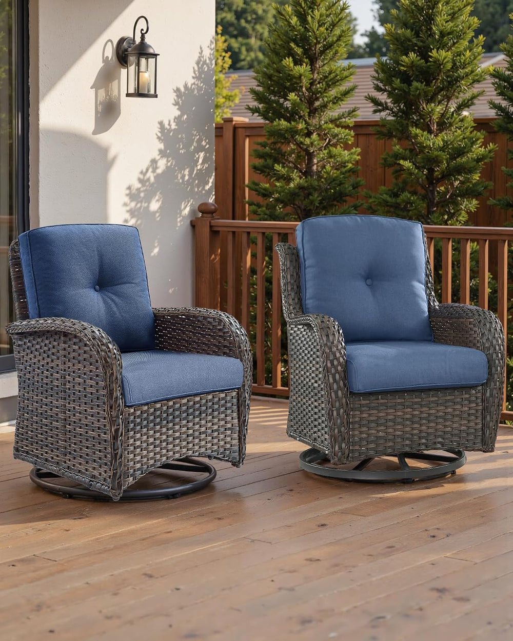 Pop 22x25/22x24 Outdoor Replacement Cushions - 1 Set High Back Deep Seat Pati...
