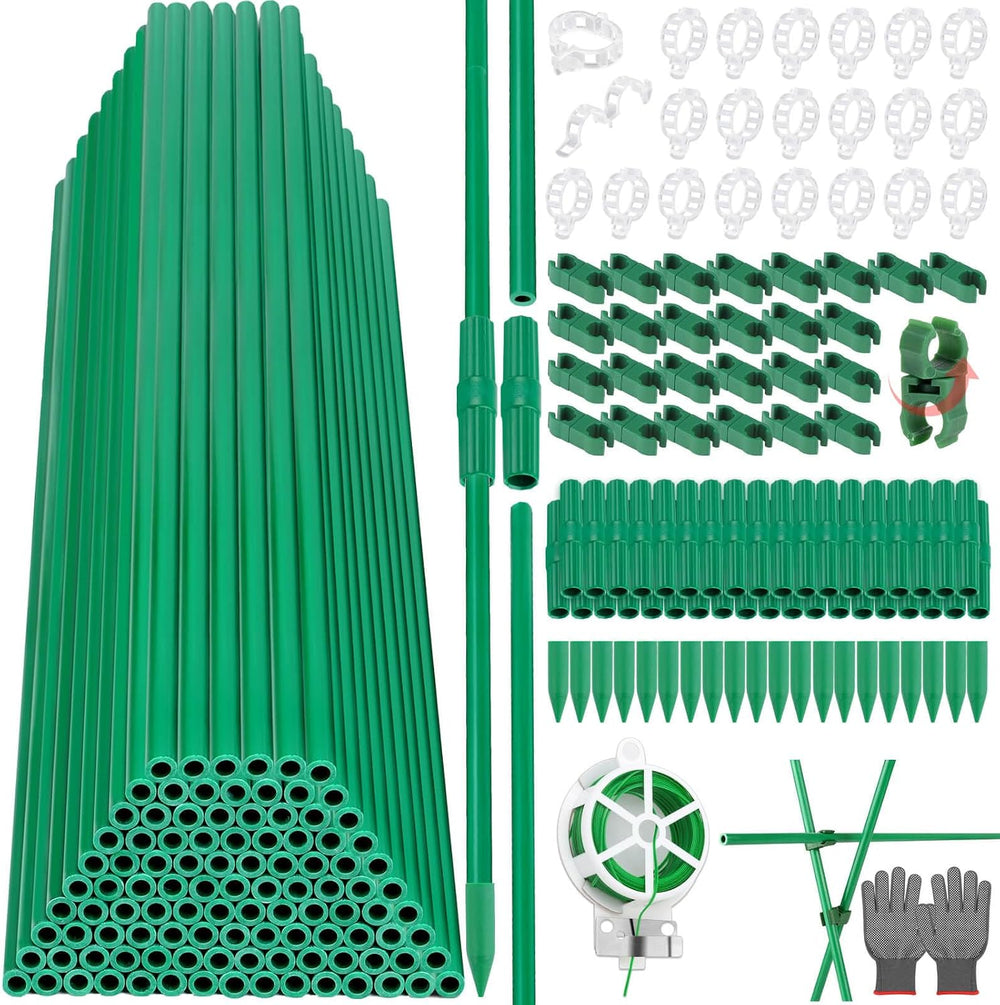 337 PCS Garden Stakes, Fiberglass Tomato Stakes, Garden Sticks