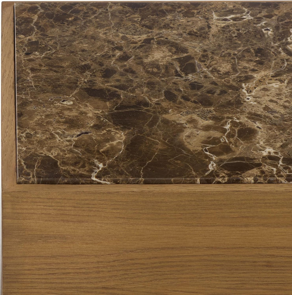 SAFAVIEH Couture Collection – Shayrina Walnut & Dark Brown Marble Accent ...