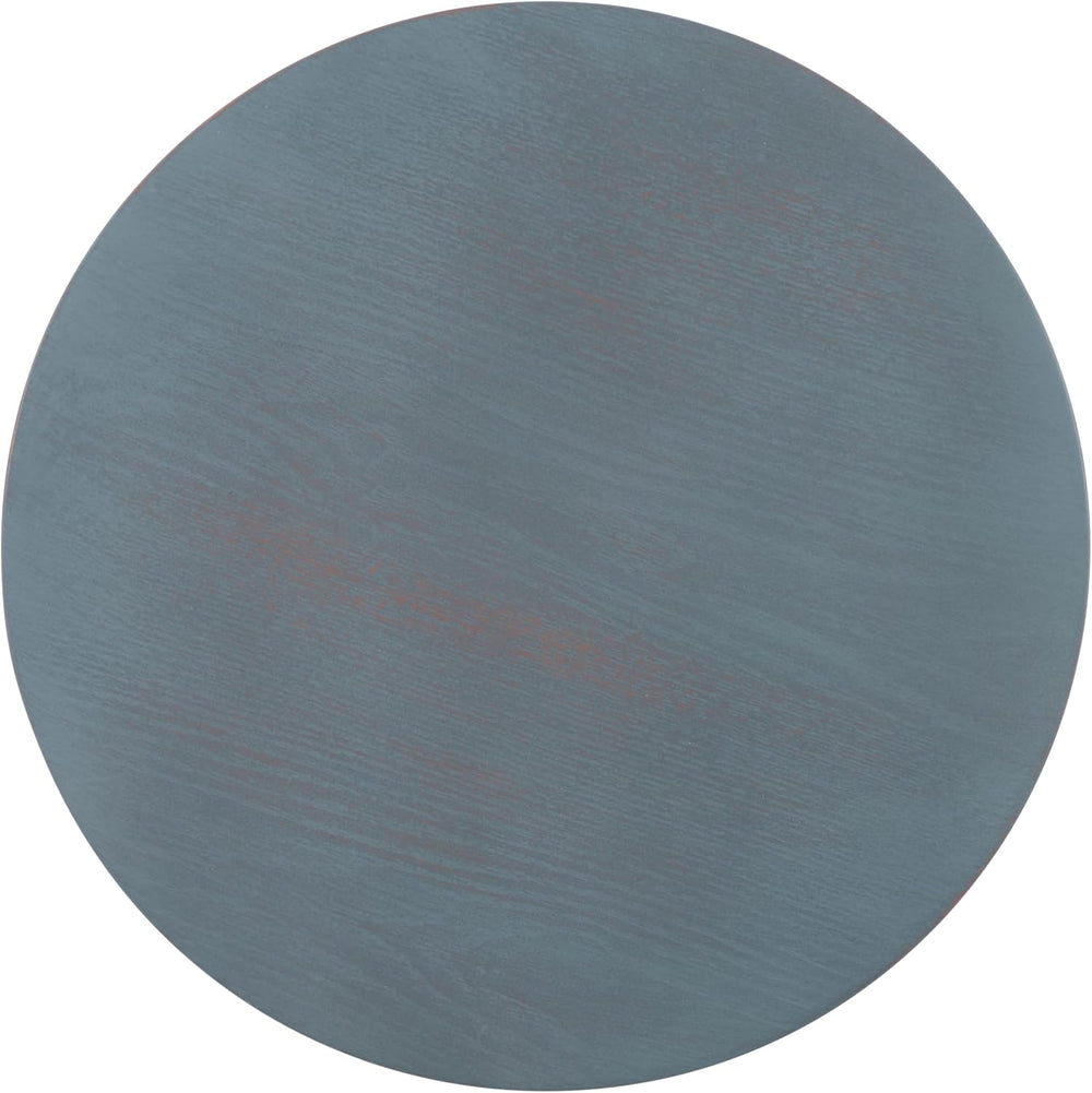 SAFAVIEH Home Collection – Joscelyne Antique Blue Accent Table, Sculptural Mo...