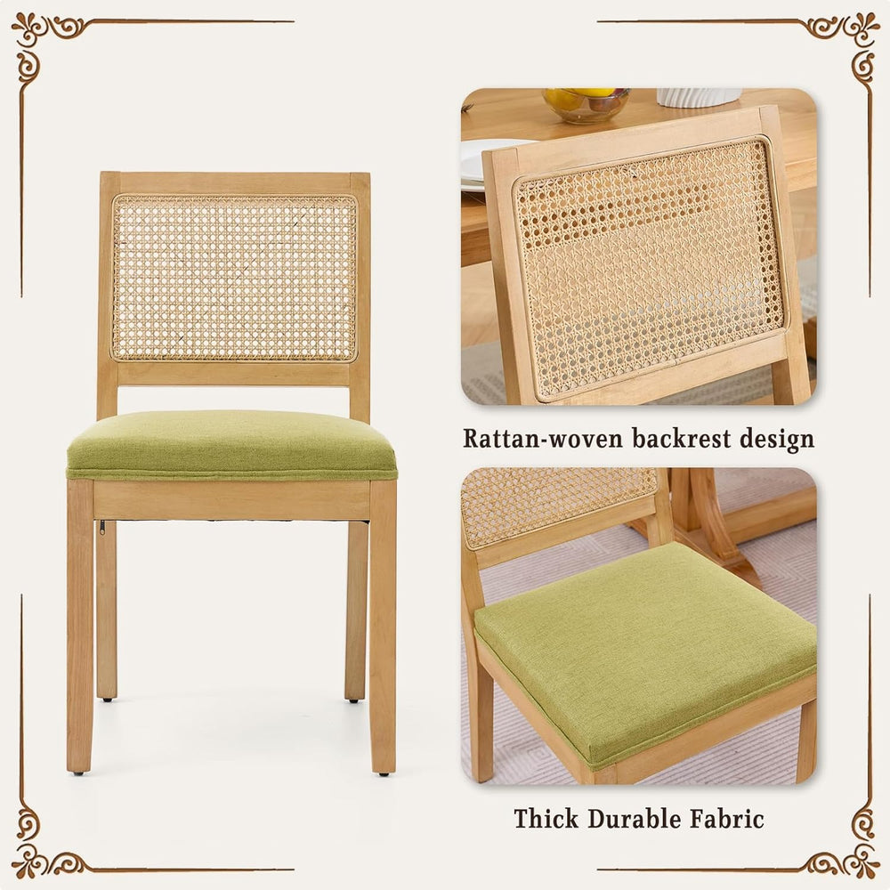 SoarFlash Kitchen French Dining Chairs Set of 4, Vintage Dining Chairs with R...