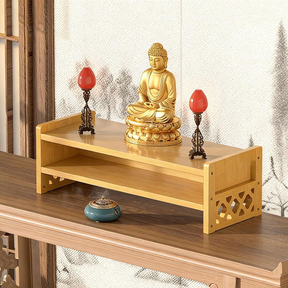 Meditation Table Altar, Small Puja, Altar Table with Storage & Drawers Pr...