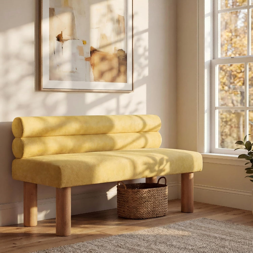 Christopher Knight Home Wally Fabric Upholstered Dining Bench, Long Dining Ro...