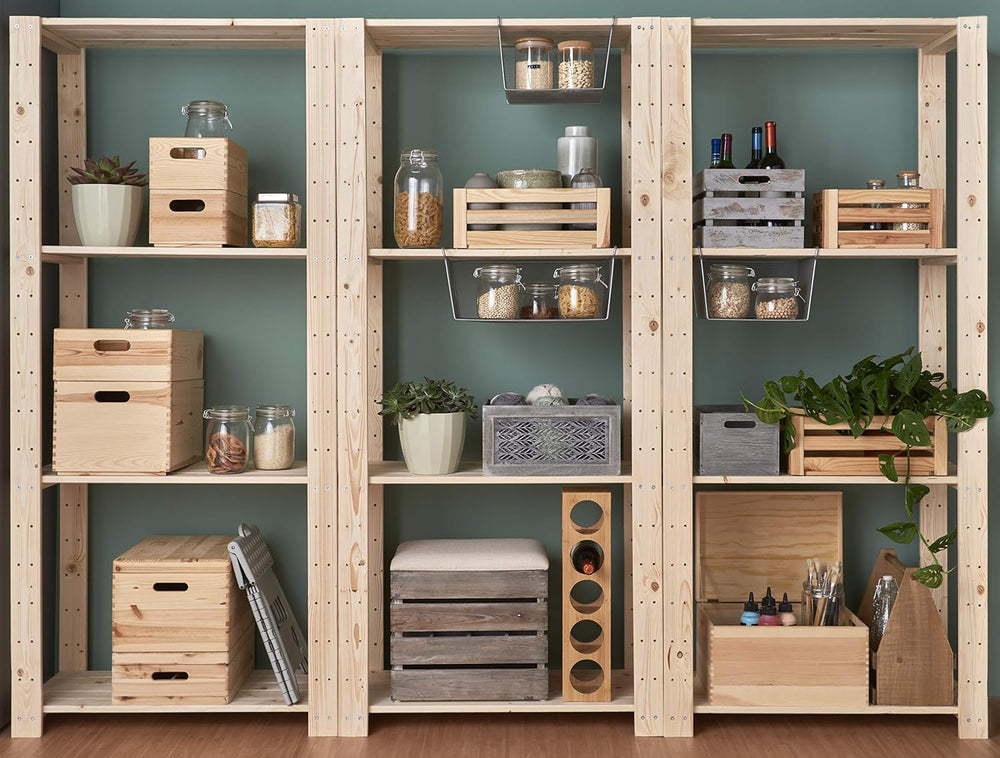 Zeller 13152 Boite multi-usage en bois de conifère avec couvercle, 40 x 30 x ...