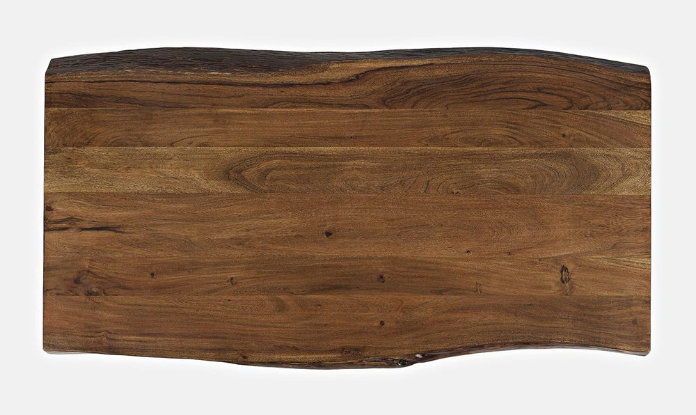 Jofran Nature's Edge 52" Farmhouse Dining Table - Solid Wood Counter...