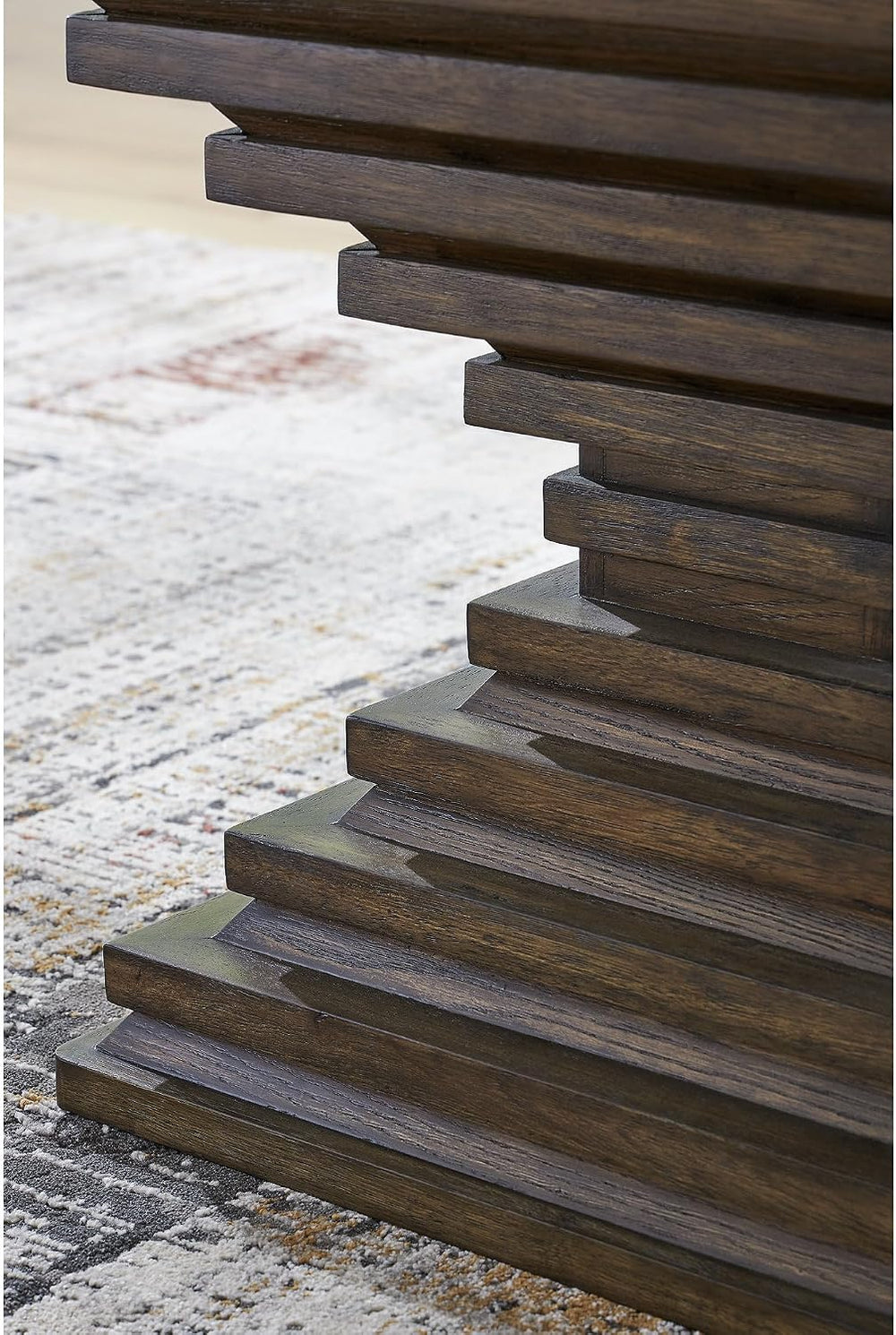 Signature Design by Ashley Hannodream Modern End Table with Architectural Geo...