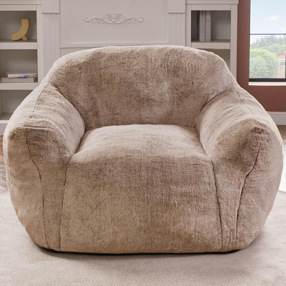 Homguava Giant Bean Bag Chairs for Adults,Large Bean Bag Couch with Arms | Bi...
