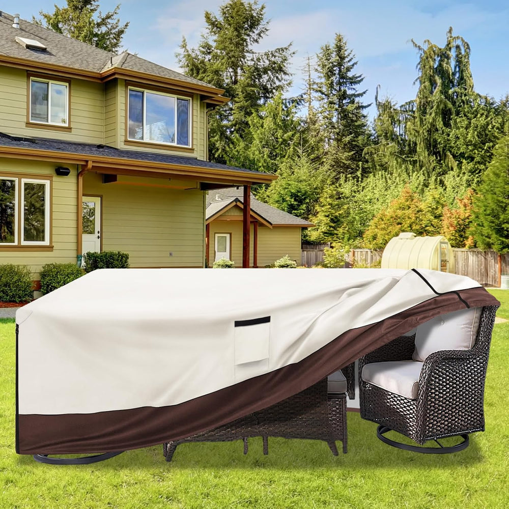 Patio Furniture Cover for 5 Pieces Set-Waterproof 600D Oxford Fabric Cover fo...