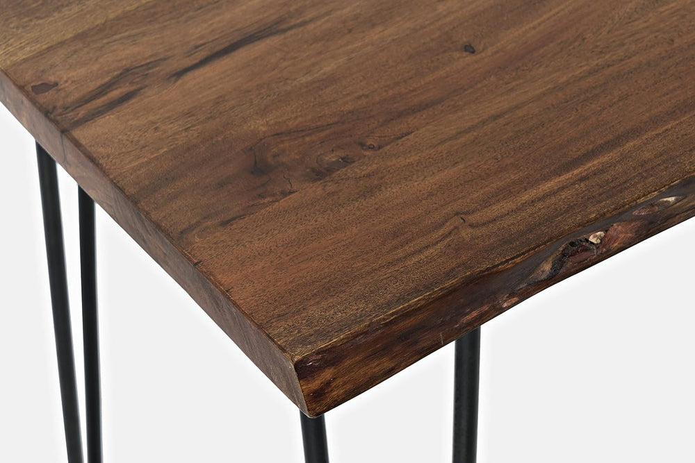 Jofran Nature's Edge 52" Farmhouse Dining Table - Solid Wood Counter...