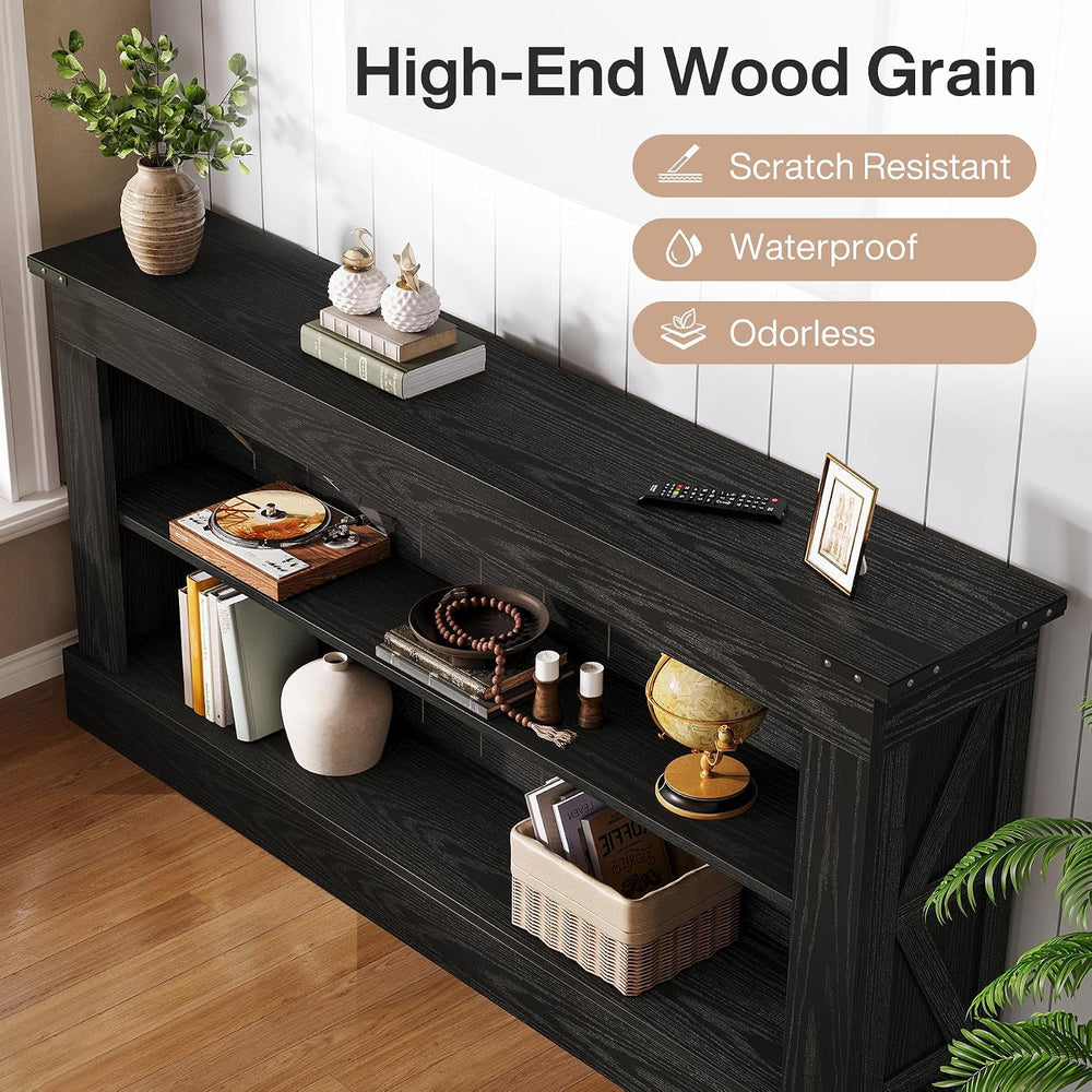 Tribesigns 63-Inch Long Console Table for Entryway, Narrow Long Entry Table w...