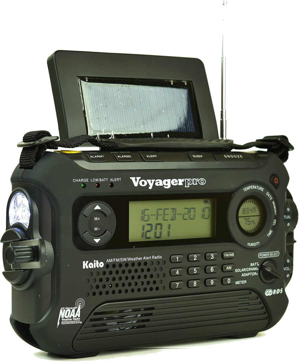 Kaito KA600L 5-Way Powered Emergency AM/FM/SW NOAA Weather Alert Radio with S...